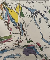 Geological Colored Map Terrace Profiles Northwestern Uinta Basin Utah Colorado