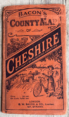 Bacon’s county map of Cheshire, early 1900s vintage
