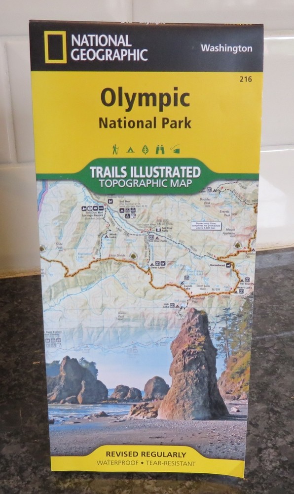 National Geographic Olympic National Park Washington Folded Map
