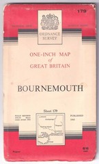 ORDNANCE SURVEY ONE INCH MAP: BOURNEMOUTH (Seventh Series)