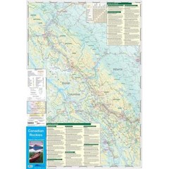 Canada 1:400k Gem Trek Canadian Rockies Regional Map and Guide