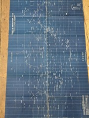 Antique Francis Chichester Star Chart Astrology Large Star Maps X2