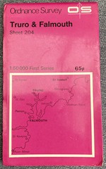 Ordnance Survey 1:50000 First Series sheet 204 Truro & Falmouth 1974