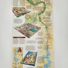 Vintage NAT GEO Egypt’s Nile Valley Map 1995