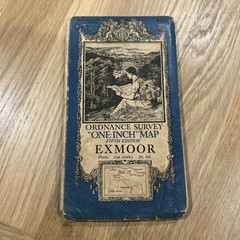 EXMOOR Sheet 119 Fifth Edition CLOTH Ordnance Survey one inch 1934 Porlock