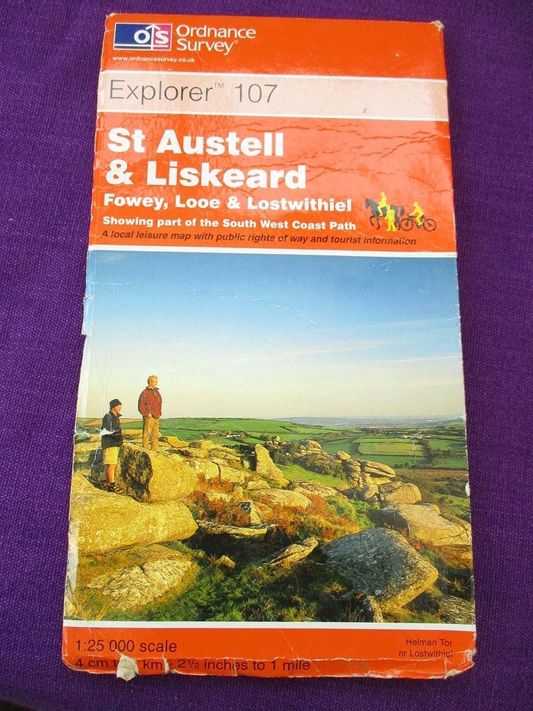 OL107 St Austell & Liskeard OS Explorer Map Ordnance Survey