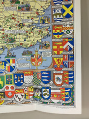 Map of England and Wales, Verso Scotland, John Bartholomew 1971 VGC
