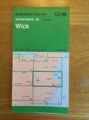 1978 Ordnance Survey Pathfinder Map 58 ND 25/35 Wick (incl Watten & Reiss )
