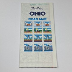 TravelVision Ohio Road Map State Folded Travel Map