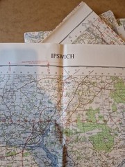 Ordnance Survey Map Of Great Britian – IPSWICH – 1961 – 1/63360
