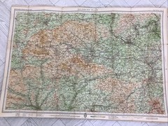 Four x Bartholomew’s Revised Half-Inch Cloth Contoured Maps 1950’s #C