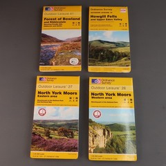 OS Outdoor Leisure Maps 19, 26, 27, 41 ~ Waterproof ~ North York Moors, Bowland