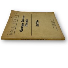 Florida Soil Map Survey Book 1960 Orange County FL