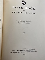 Road Book Of England & Wales Maps & Town Plans 1950 Hardcover Automotive