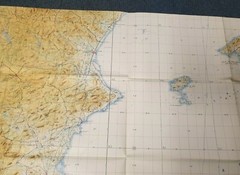 Topographic Tactical Chart Alicante Spain TTC GI-B Large Map 1:500000 Pilots Sea