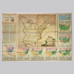 National Geographic Map The Territorial Growth of the United States 1987 Vintage