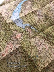 Vintage Bartholomews ‘Half-inch’ maps 1940s 1950s mid-century hand-drawn retro