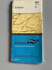 Bartholomew, Half Inch Map, No: 51, Grampians