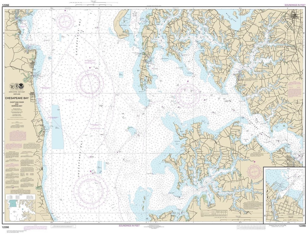 Chesapeake Bay Choptank River & Herring Bay; Cambridge | NOAA 12266