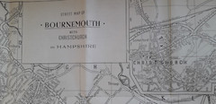 Street Plan & Guide Bournemouth & Poole 14th Edition 1970s
