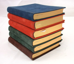ATLAS The Traveler’s Atlas A Geographic Handbook c1997 Suede Cover 4×6″ ORANGE