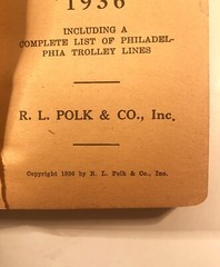 Vintage 1936 Boyd Philadelphia Pennsylvania Street And Trolley Guide LOOK & READ