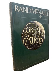 Rand McNally The Great Geographical Atlas 1982 Large Hardcover W Dust Jacket