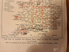 1960 Ordnance Survey One Inch Map – Okehampton Sheet 175 – Cloth Backed – V Good