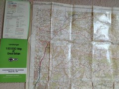 OS Landranger 1:50 000 sheet 197 Chicheter & The Downs hardback Morley Book Co.