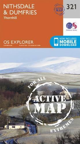 Nithsdale and Dumfries (Map) OS Explorer Active Map