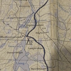 Vintage Norway Topographic Map Namsos 1974 1:50,000 Topografisk Kart M711