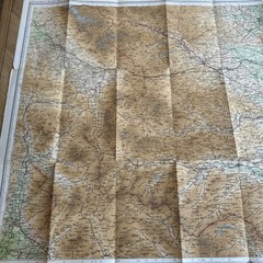 TEESDALE Bartholomew Revised Contoured Half Inch Map sheet 35 Paper 1952 THIRSK