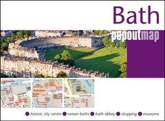 Bath PopOut Map – pocket size, pop up map of Bath city centre