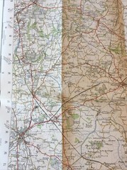1958 Ordnance Survey One Inch Seventh Series Map 118 Shrewsbury (incl Whitchurch