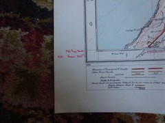 OLD 1922 OS cloth MAP BARMOUTH ABERYSTWYTH ABERDOVEY MACHYNLLECH TOWYN DOLGELLAU
