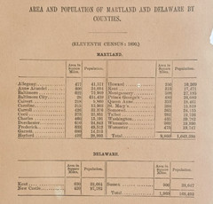 Maryland & Delaware Dodd Mead & Co map 1891 12 x 10 ins
