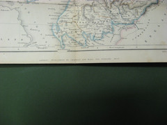 100% SHARPES FOLDING MAP ON CLOTH OF SCOTLAND C1847 VGC RAILWAY TELEGRAPH