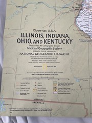 Vintage National Geographic Close Up USA Illinois, Indiana, Ohio February 1977