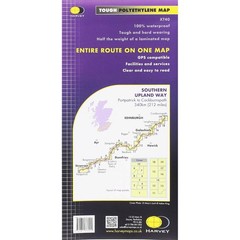 Scotland Trail Hiking Map Southern Upland Way Walking Waterproof Harvey Maps