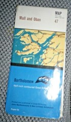Bartholomew Ordnance Survey Map Sheet 47 Mull and Oban (Half Inch Map)