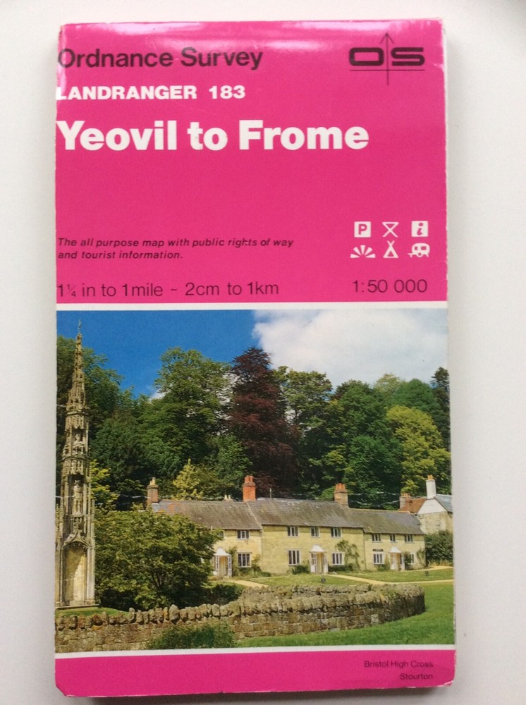 Ordnance Survey Landranger Map 183 Yeovil to Frome