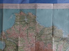 Vintage Batholomew’s South Devon Cloth Map c1920s Half Inch To Mile Sheet 36 