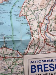 Carta stradale vintage Provincia di Brescia ACI – Scala 1:150.000