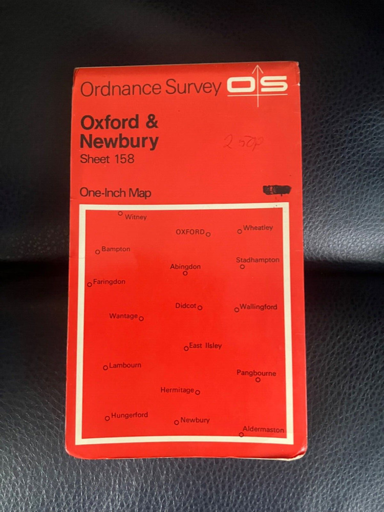 Ordnance Survey One Inch Map, Oxford & Newbury, sheet 158, 1967