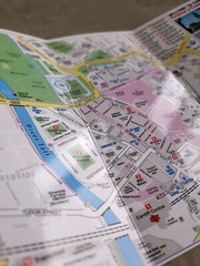 Cardiff City Centre / Cardiff Bay Street map – DL glossy card
