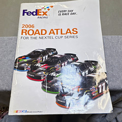 FedEx Racing 2006 Road Atlas Nextel Cup Series Denny Hamlin Rookie Year