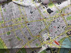 London Geographia vintage map, Circa 1970s