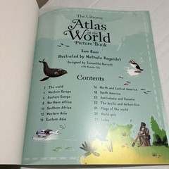 Usborne The Usborne Atlas of the World Picture Book Illustrated English 2017
