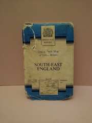 1962 Ordnance Survey Map South East England Sheet 17. Worn cover but Intact map.