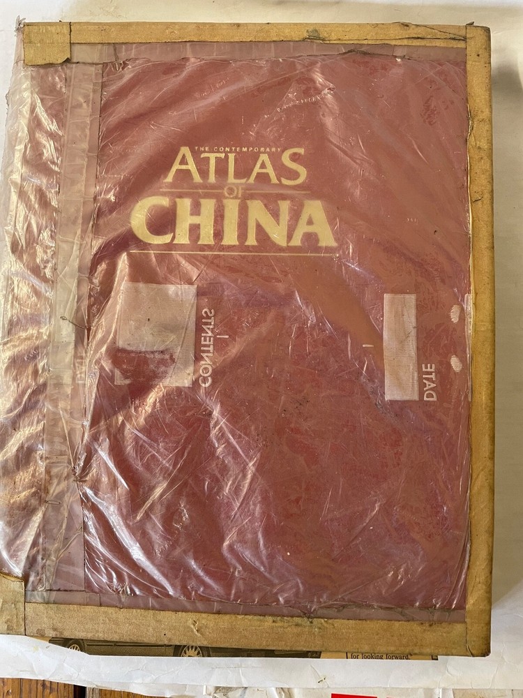 The Contemporary Atlas of China 1988 1st Edition Sivin, Wood, Brooke, .& Ronan